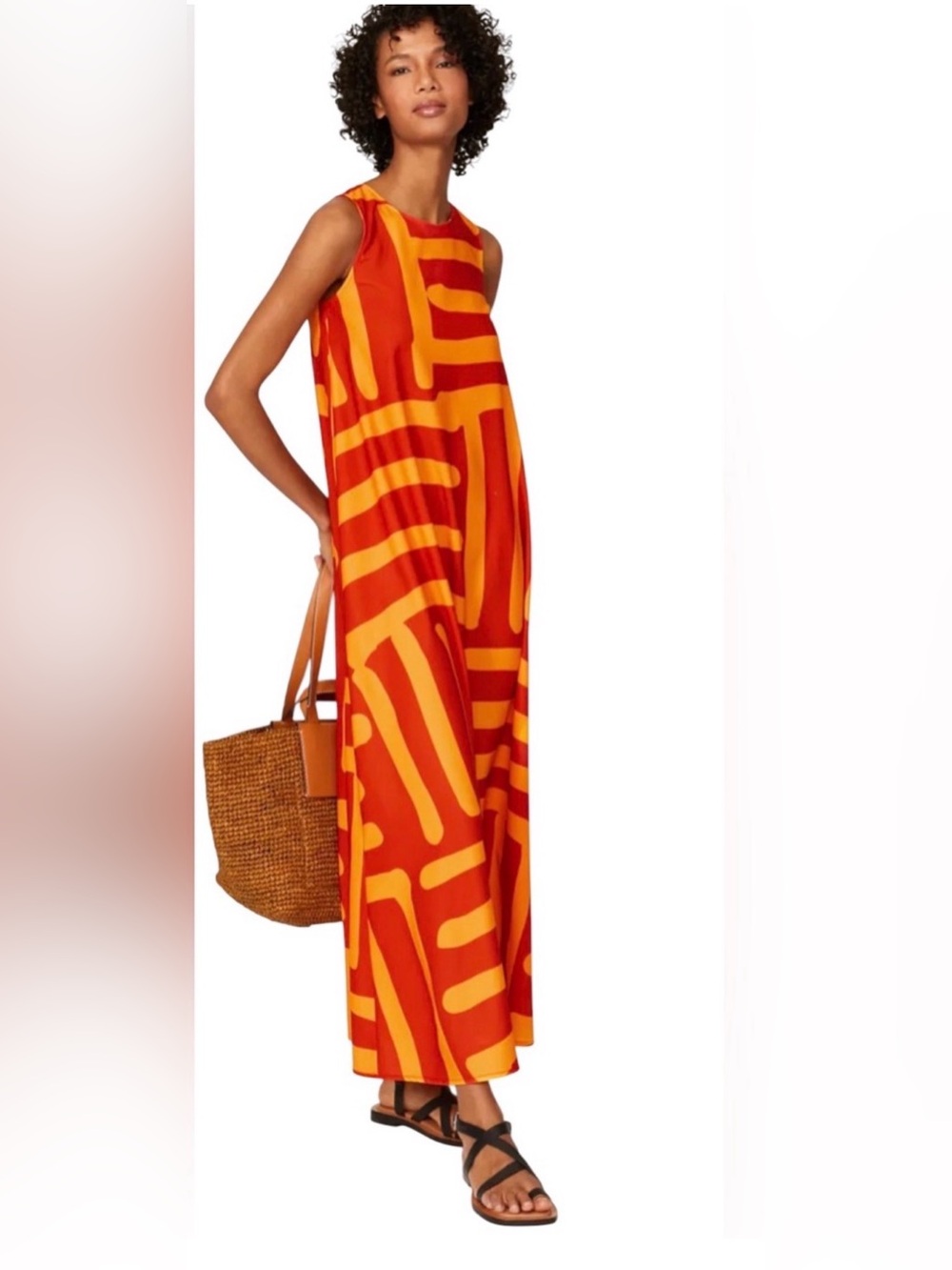 Mossi Printed Trapeze Dress